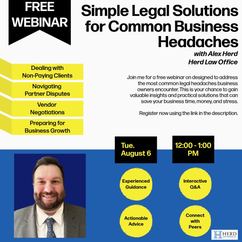 Simple Legal Solutions for Common Business Headaches – Free Webinar